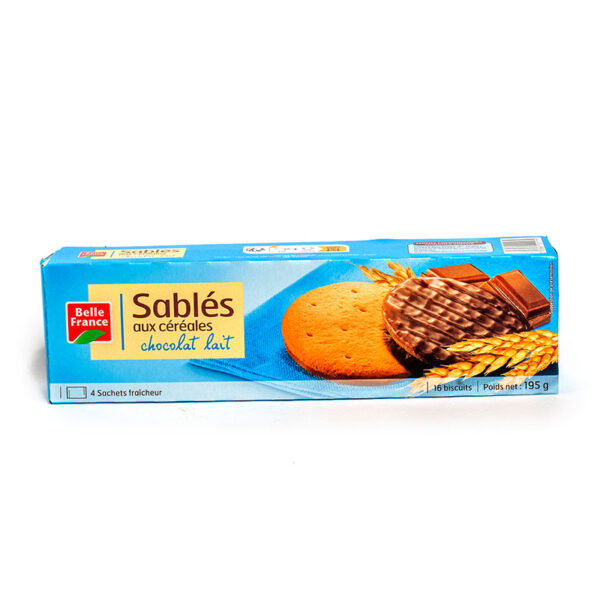 BELLE FRANCE Sables Aux Cereales Chocolate Lait 195g