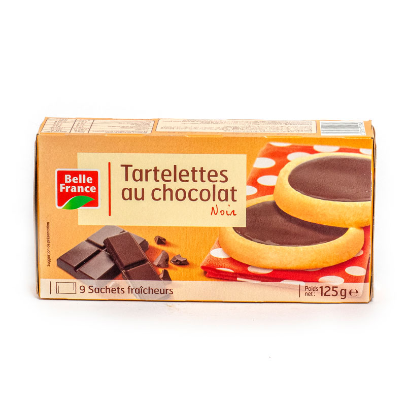 BELLE FRANCE Tartelette Au Chocolat Noir 125g