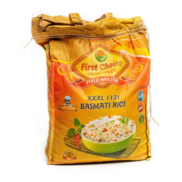 FIRST CHOICE 1121 Long Grain Basmati Rice 5Kg