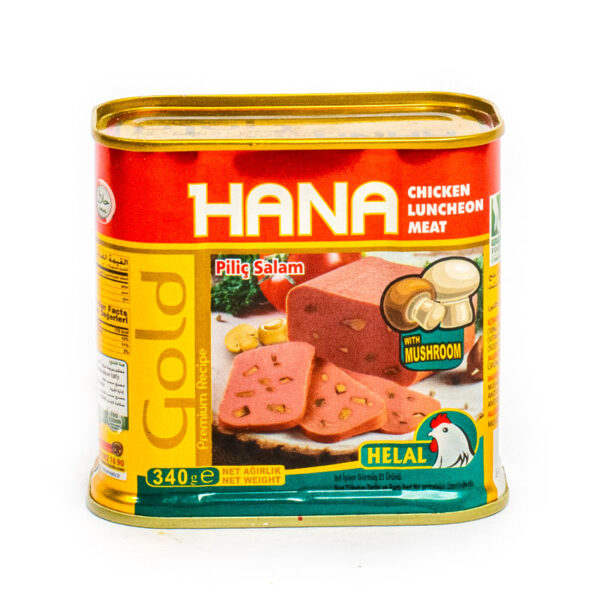 HANA GOLD Chicken Luncheon Meat With Mushroom 340g