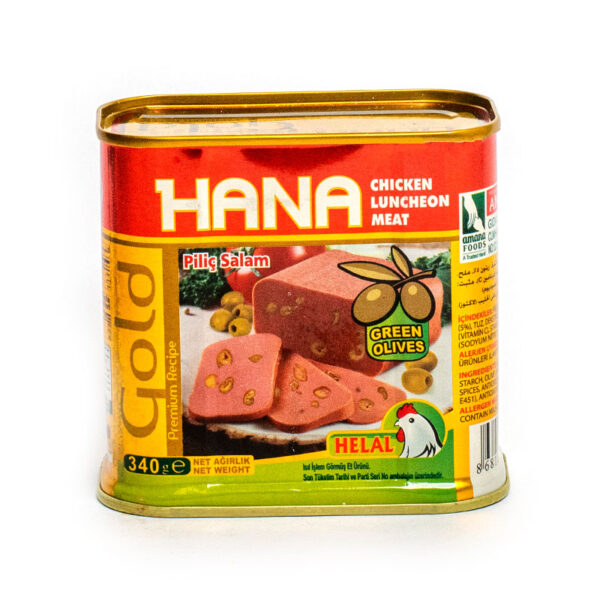 HANA Gold Chicken Luncheon Meat With Sweet Olive 340g