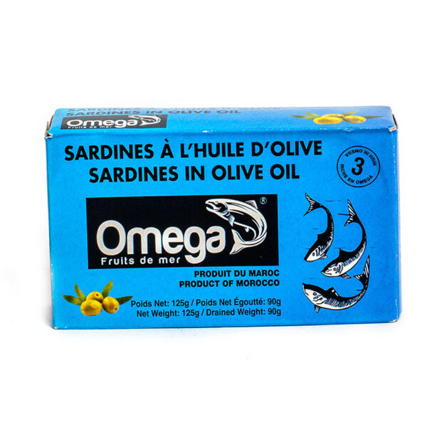 OMEGA Sardines In Olive Oil 125g Maroc