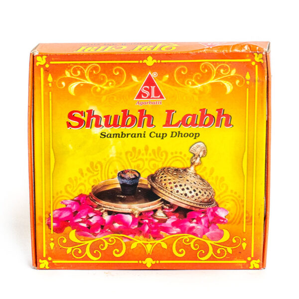 SL AGARBATTI Shubh Labh Sambrani Cup Dhoop X12 cup