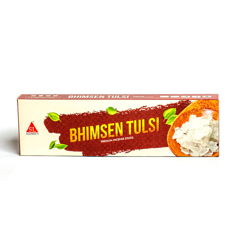 SL AGARBATTI Bhimsen Tulsi Incense Stick 100g