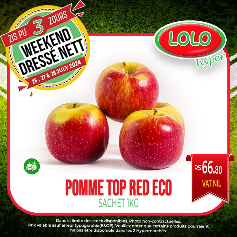 pomme top red eco